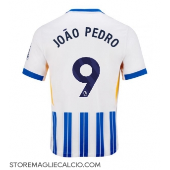Brighton Joao Pedro #9 Maglia Gara Casa Repliche 2024-25